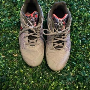 Nike Gray and Purple Athletic Shoes